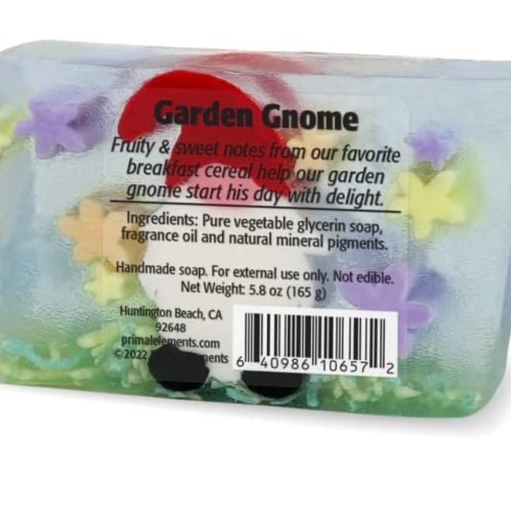 Primal Elements Garden Gnome Glycerin Soap, NWT - Picture 5 of 8